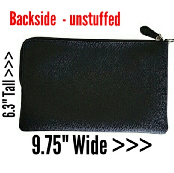 Authentic COACH Story Pouch | XL Clutch /Wristlet | Crossgrain Leather | EUC - Picture 6 of 16